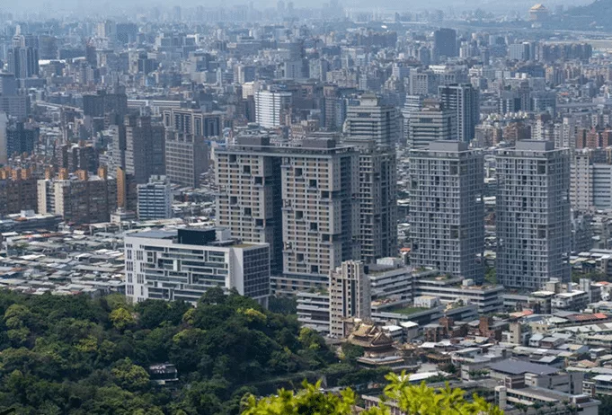 Skyline of Taipei, Taiwan showcasing diverse architecture; relevant to International Estate Planning and detailed overviews.